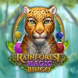 Rainforest Magic Bingo online game logo by Play'n GO on robocats.es